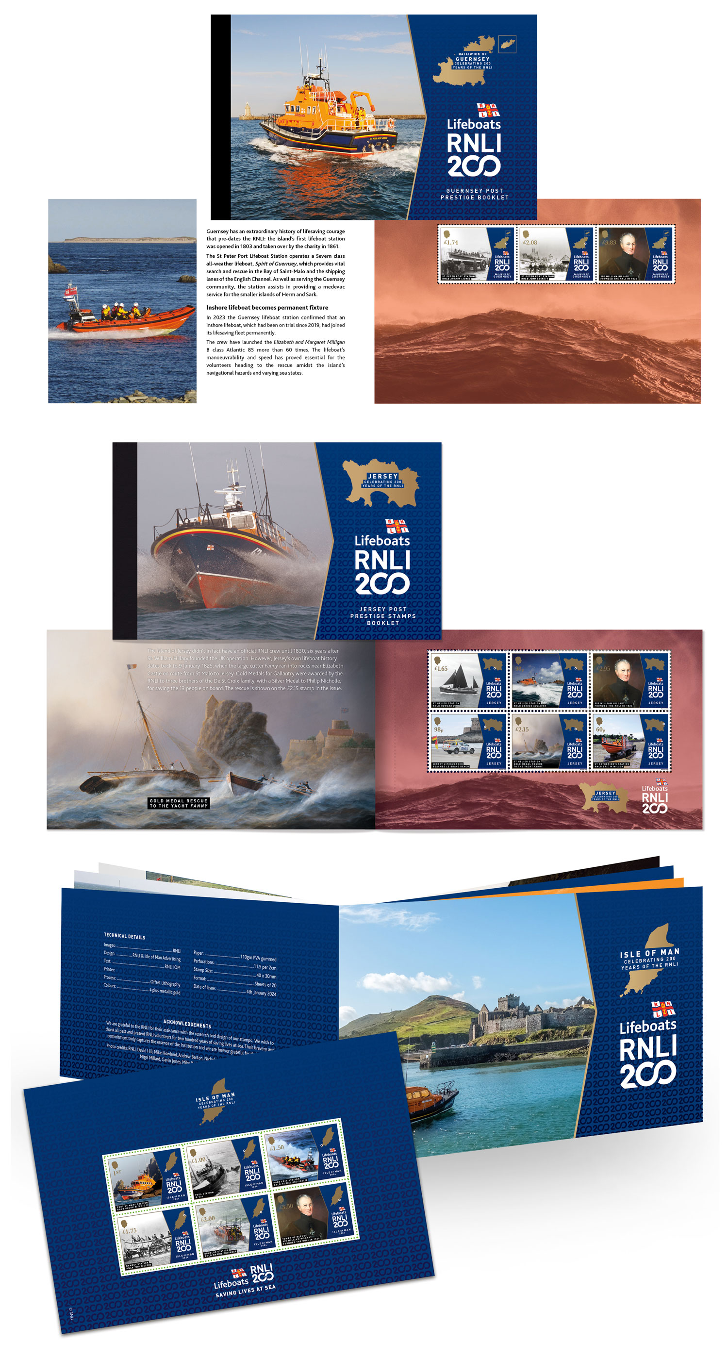 RNLI 200 Years Prestige Booklet Collection